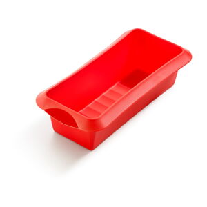 Červená silikónová forma na pečenie Lékué, dĺžka 24 cm