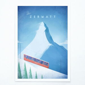 Plagát Travelposter Zermatt, 50 x 70 cm