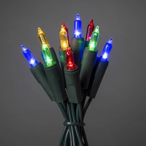 Farebná svetelná LED reťaz 10-plameňová 2,85 m