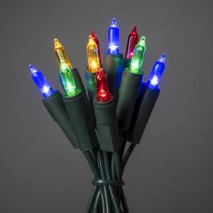Farebná svetelná LED reťaz 35-plameňová 6,6 m
