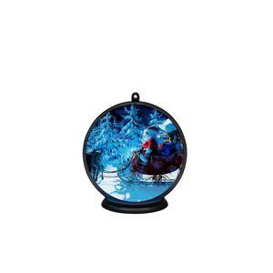 Hologramová 3D guľa Zimná krajina, 42 diód LED