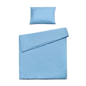 Blankytné modré bavlnené obliečky na jednolôžko Bonami Selection, 140 x 220 cm