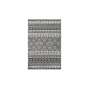 Čierno-biely obojstranný vonkajší koberec Green Decore Hanna, 120 × 180 cm