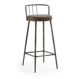 Hnedá barová stolička Kave Home, výška 92 cm
