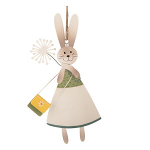 Kovová závesná dekorácia Dakls Ms. Bunny