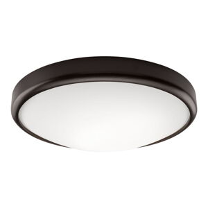 Čierne stropné svietidlo so skleneným tienidlom - LAMKUR