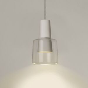 LEDS-C4 Khoi Surfaced závesná lampa, číra/biela