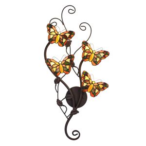 Nástenné svietidlo 5979 s motýľmi, 4-plameňové