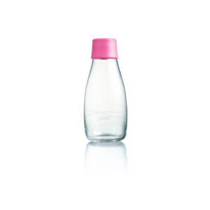 Fuchsiová sklenená fľaša ReTap s doživotnou zárukou, 300 ml