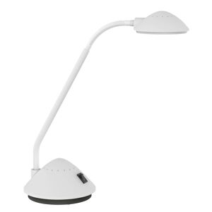 Stolová LED lampa MAULarc ohybné rameno, biela
