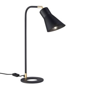 Stolná lampa Conico, čierna/zlatá