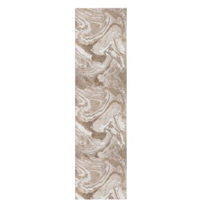 Béžový behúň Flair Rugs Marbled, 60 x 230 cm