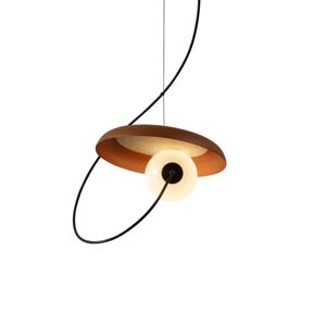 Milan Wire závesná lampa Ø 24 cm medená metalická