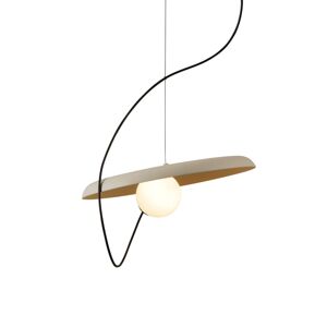 Milan Wire závesná lampa Ø 38 cm norkovej farby