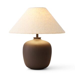 Audo Torso stolová LED lampa, hnedá/biela, 37 cm