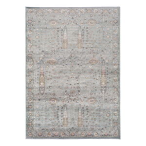Sivý koberec z viskózy Universal Lara Ornament, 120 x 170 cm