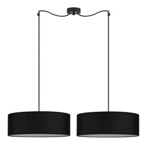 Čierne dvojramenné závesné svietidlo Bulb Attack Doce XL, ⌀ 45 cm
