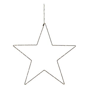 Čierna vianočná závesná svetelná dekorácia Markslöjd Alpha Star, výška 30 cm