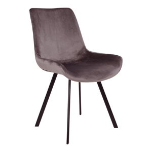Sivé zamatové jedálenské stoličky v súprave 2 ks Memphis – House Nordic