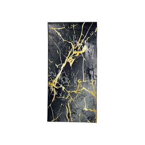 Čierny/v zlatej farbe koberec behúň 200x80 cm Modern Design - Rizzoli