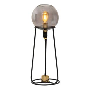Stolná lampa Stelo tienidlo tvar sklenenej gule