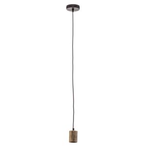 Závesná lampa Tronco, 1-pl., drevené kyvadlo 8 cm