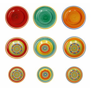 18-dielna súprava porcelánových tanierov Brandani Mediterranea