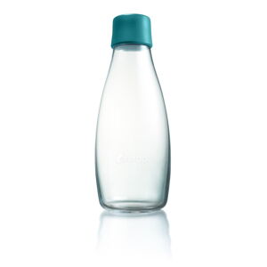 Tmavotyrkysová sklenená fľaša ReTap s doživotnou zárukou, 500 ml