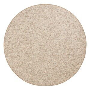 Béžovohnedý koberec BT Carpet Wolly, ⌀ 200 cm