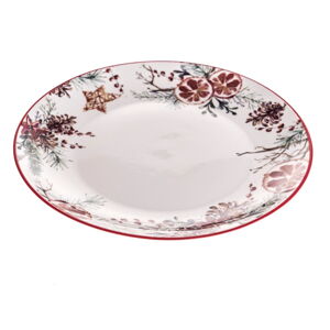 Biely porcelánový tanier Dakls, ø 26,8 cm