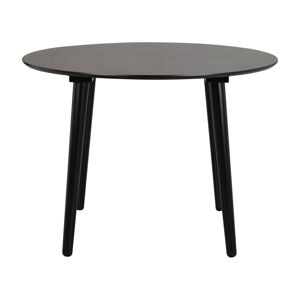 Čierny jedálenský stôl Rowico Lotta, ø 106 cm