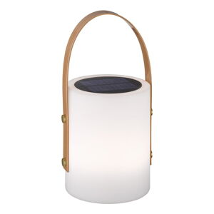 Biela/hnedá LED stolová lampa (výška  34 cm) Bari – Fischer & Honsel