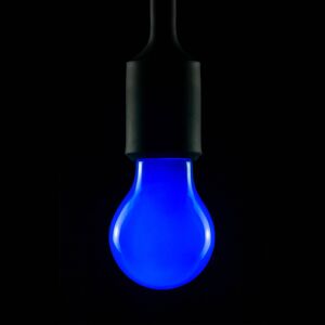 E27 2W LED žiarovka, modrá, stmievateľná
