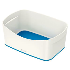 Bielo-modrý plastový úložný box MyBox - Leitz