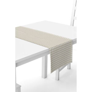 Béžovo-biely behúň na stôl Kate Louise, 40 x 140 cm