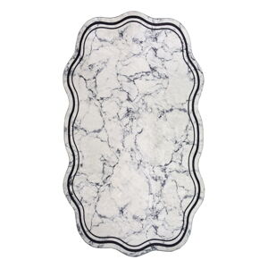 Biely/sivý koberec 100x60 cm - Vitaus