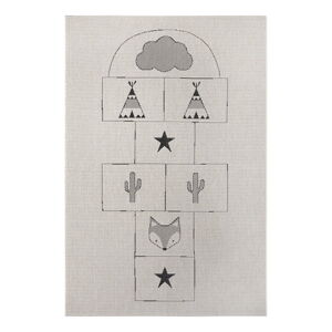 Krémovobiely detský koberec Ragami Games, 120 x 170 cm