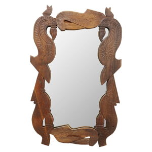 Nástenné zrkadlo s dreveným rámom 110x172 cm Bracket – Kare Design