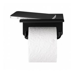 Čierny nástenný držiak na toaletný papier z nehrdzavejúcej ocele Modo – Blomus