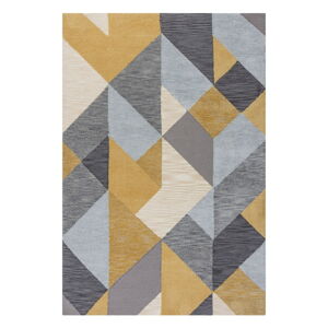 Sivo-žltý koberec Flair Rugs Icon, 120 x 170 cm