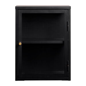 Čierna kovová vitrína 45x60 cm Carmel - Unique Furniture
