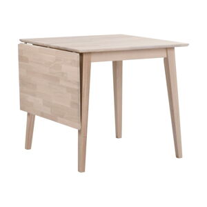 Matne lakovaný sklápací dubový jedálenský stôl Rowico Mimi, 80 x 80 cm