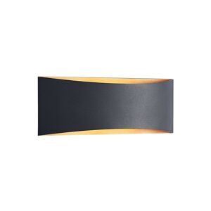 Arcchio Danta nástenná LED, čierno-zlatá