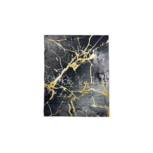 Čierny/v zlatej farbe koberec 140x80 cm Modern Design - Rizzoli