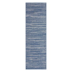 Modrý vonkajší koberec behúň 250x80 cm Gemini - Elle Decoration
