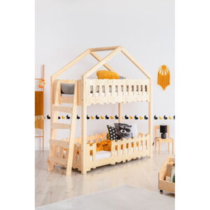 Domčeková poschodová detská posteľ 80x200 cm Zippo B - Adeko