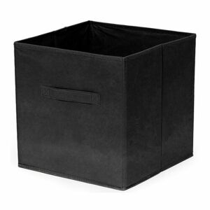 Compactor Skladací úložný box pre police a knižnice, 31 x 31 x 31 cm, čierna
