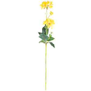 Umelá georgína, v. 75 cm, žltá