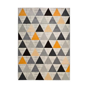 Sivý koberec Universal Leo Triangles, 160 × 230 cm