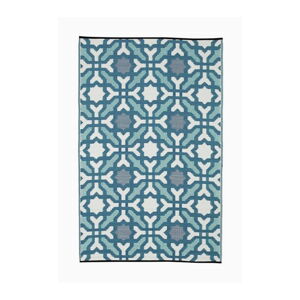 Modro-sivý obojstranný vonkajší koberec z recyklovaného plastu Fab Hab Seville, 120 x 180 cm